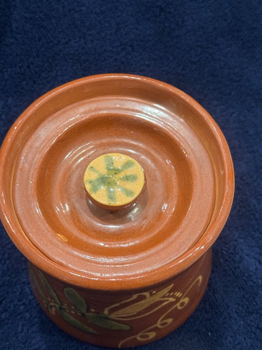 ✨ Turtle Creek Potters Handmade Lidded Jar –Signed 1985 –Rustic Folk Art Pottery - Picture 2 of 6